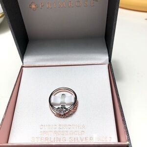 Set of two stacking rings